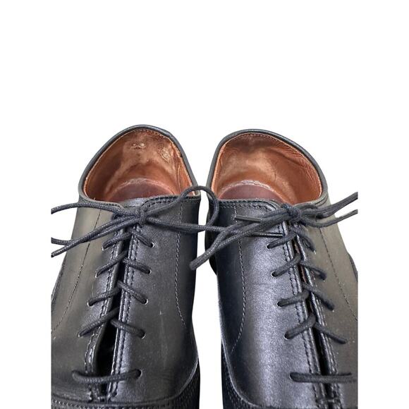 Allen Edmonds US 10 Black Park Avenue Cap Toe Oxford Dress Shoes Office Business - Picture 5 of 14